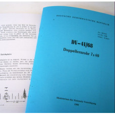 Zeiss NVA DF 7x40 copy of manual DV-41/68